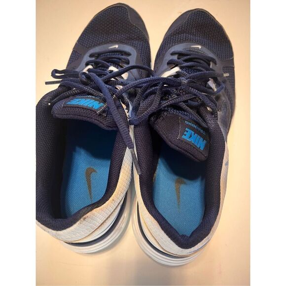 Nike Mens Size 11.5 Dual Fusion Athletic Sneakers Blue Ombre Running Workout Gym - Picture 9 of 14